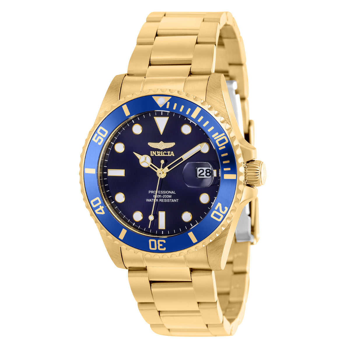 Invicta Pro Diver Unisex Watch - 38mm, Gold (37153)