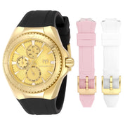 TechnoMarine Cruise California Unisex Watch - 40.4mm, Black, White, Light Pink (ZG-TM-124022)