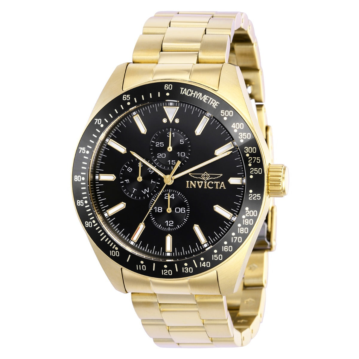 Invicta Aviator Storm Men\'s Watch - Analog Display Japanese Quartz 45mm, Gold Invicta Aviator Storm Men main image 4