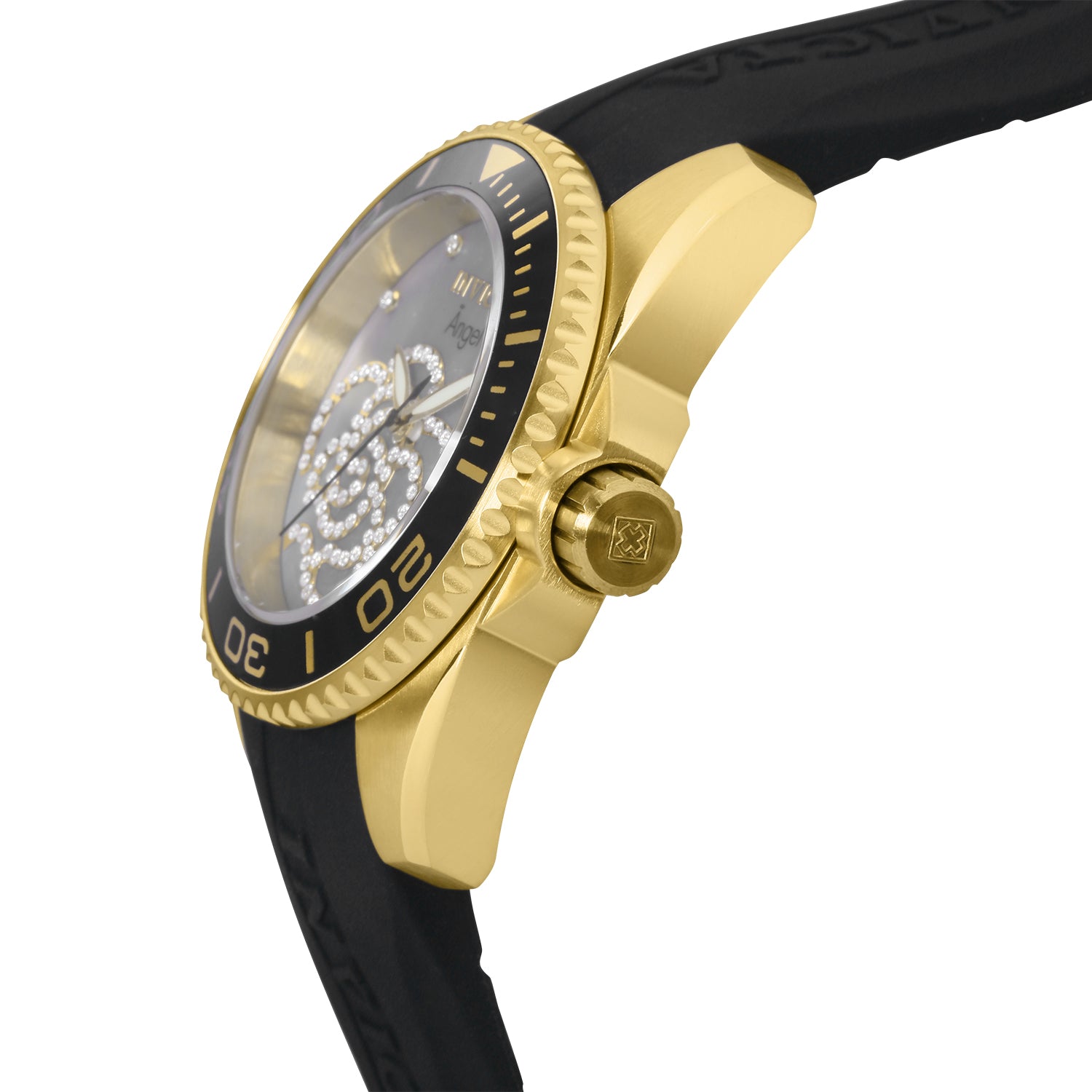 Invicta Angel Women's Watch w/ Mother of Pearl Dial - 38mm, Black (0489)