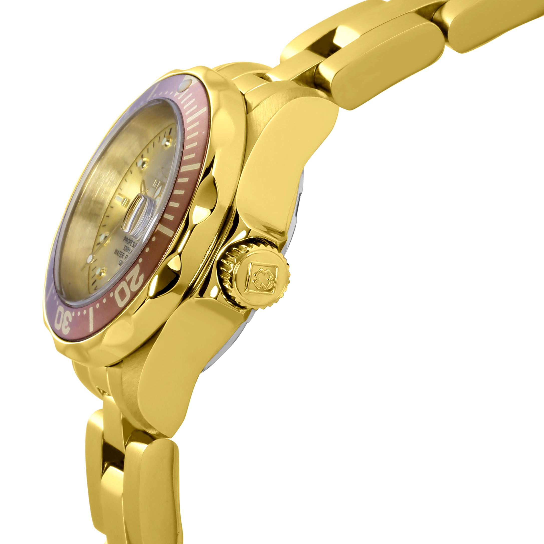 Invicta Pro Diver Women's Watch - 23.5mm, Gold (12527)