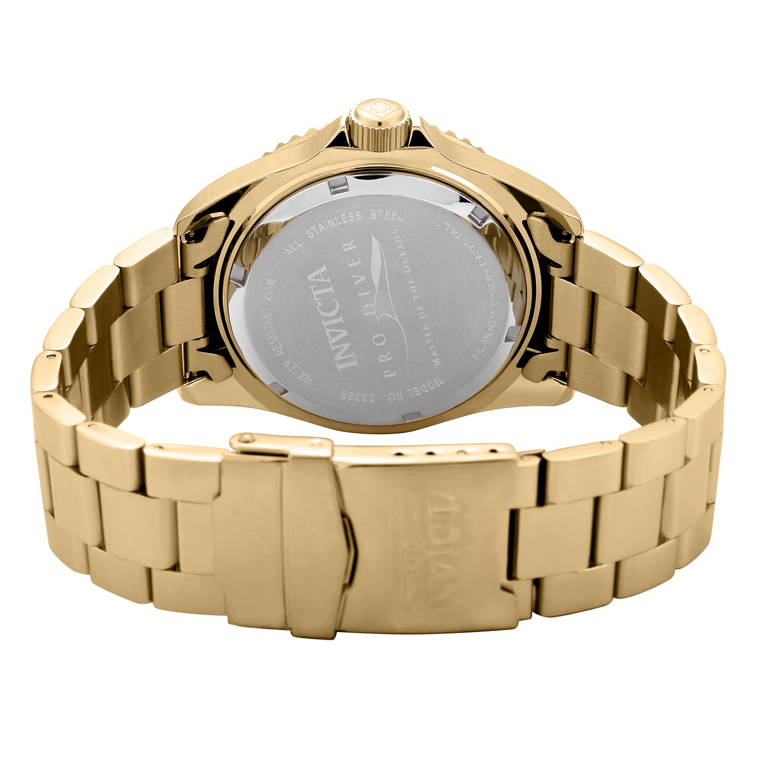 Invicta Pro Diver Men's Watch - 43mm, Gold (23388)