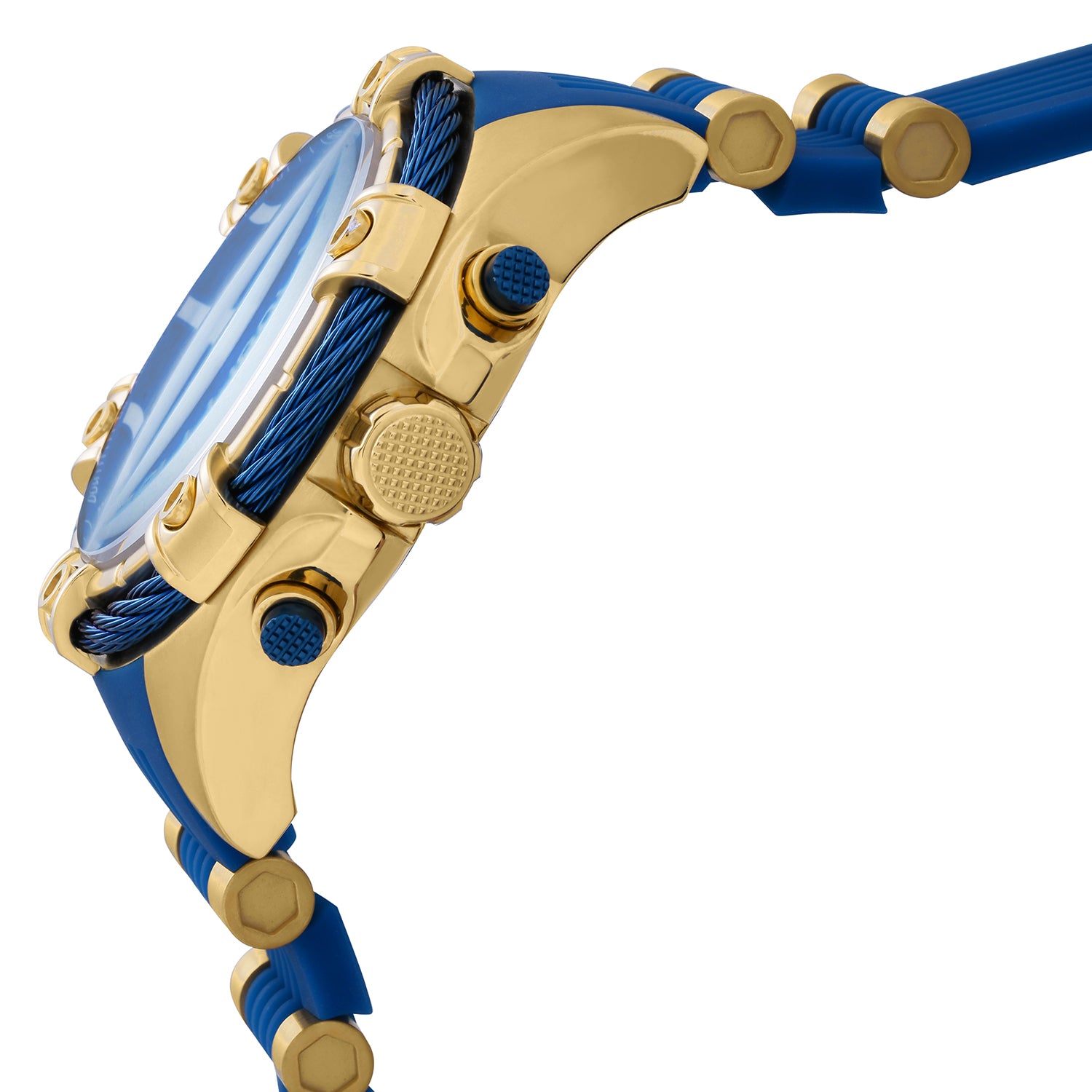 Invicta Bolt Girdex Men's Watch - 52mm. Gold, Blue (25527)