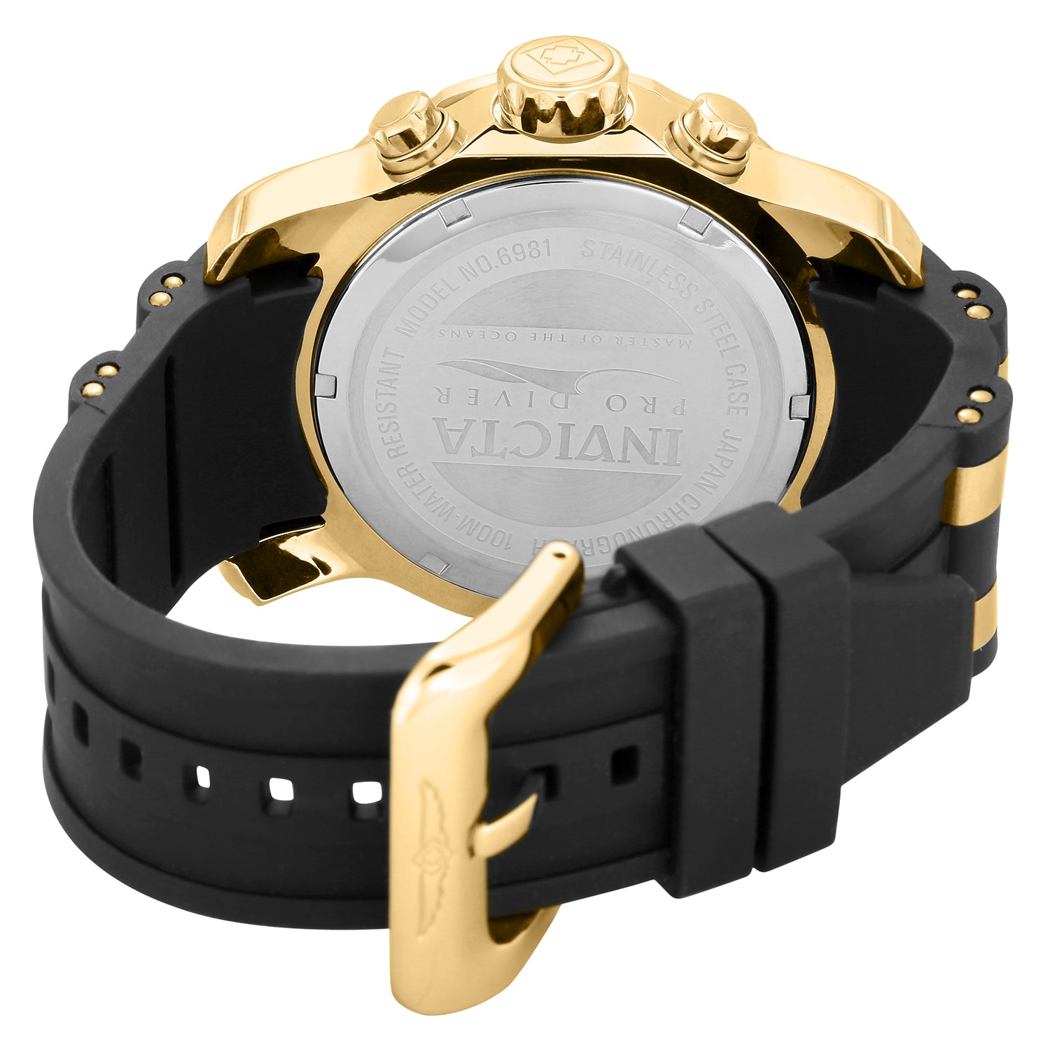 Invicta Pro Diver SCUBA Men's Watch - 48mm. Gold, Black (6981)