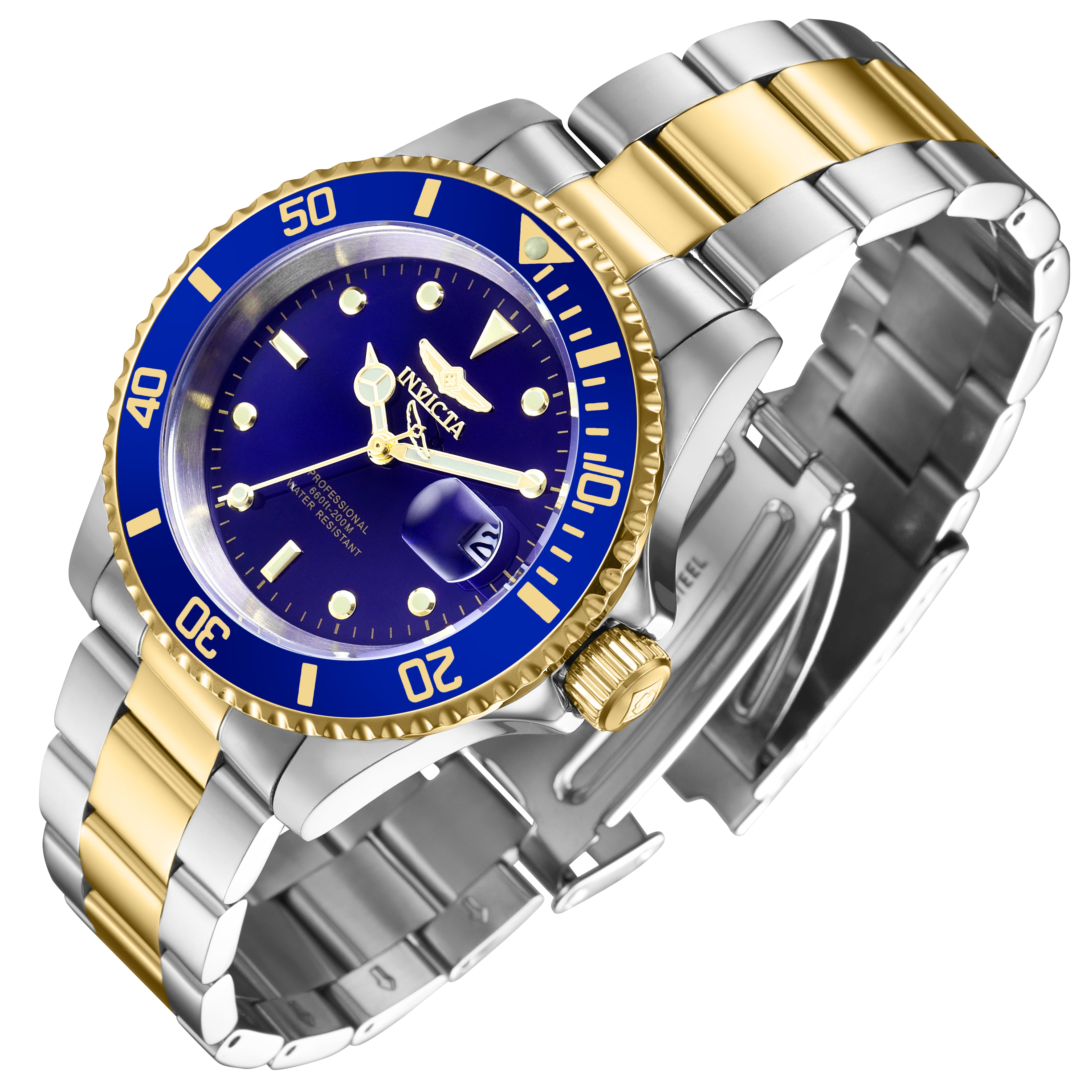Invicta Pro Diver Coastpath Men's Watch - 40mm. Steel, Gold (26972)