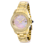 Invicta Angel Serenor Women's Watch w/ Mother of Pearl Dial - 34mm, Gold (41551)