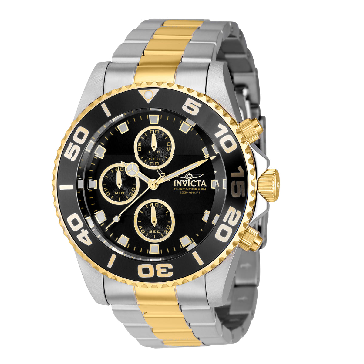 Invicta Pro Diver Men's Watch - 43mm, Steel, Gold (ZG-43407)