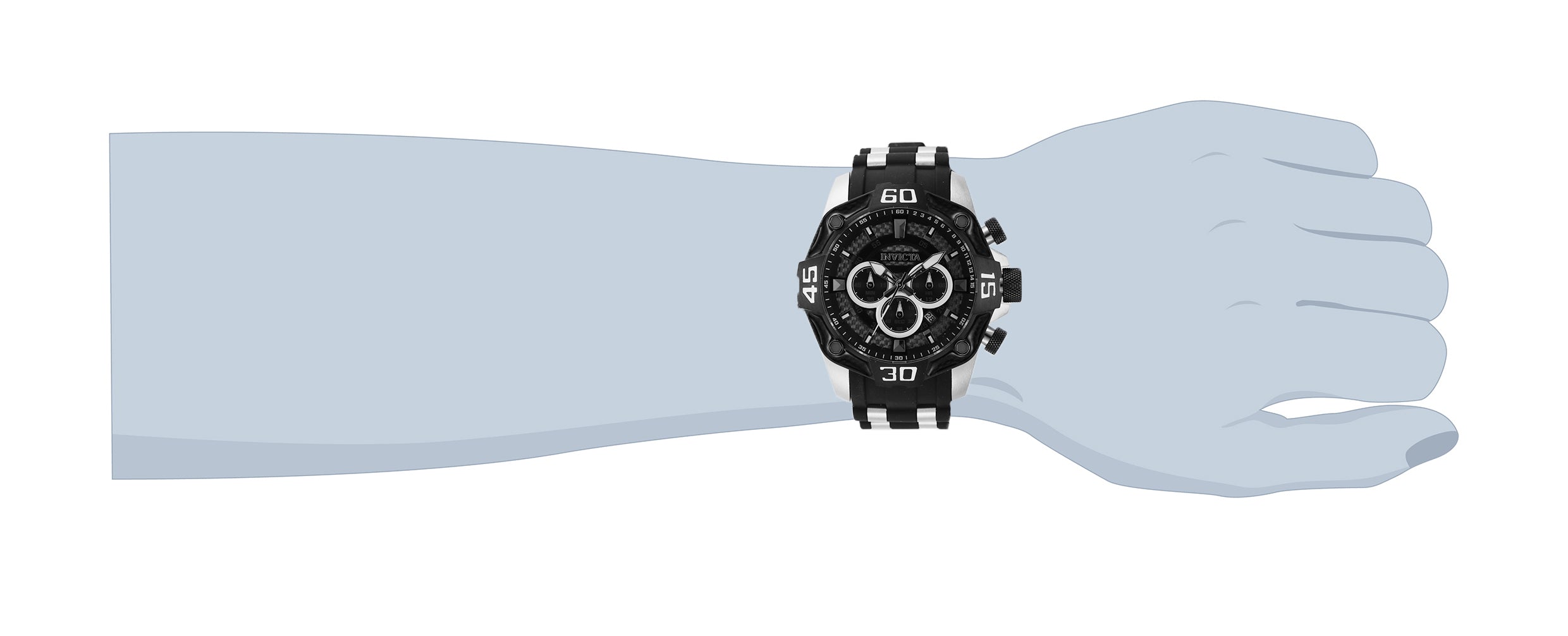 Invicta Pro Diver Men's Watch - 52mm, Black, Steel (44704)