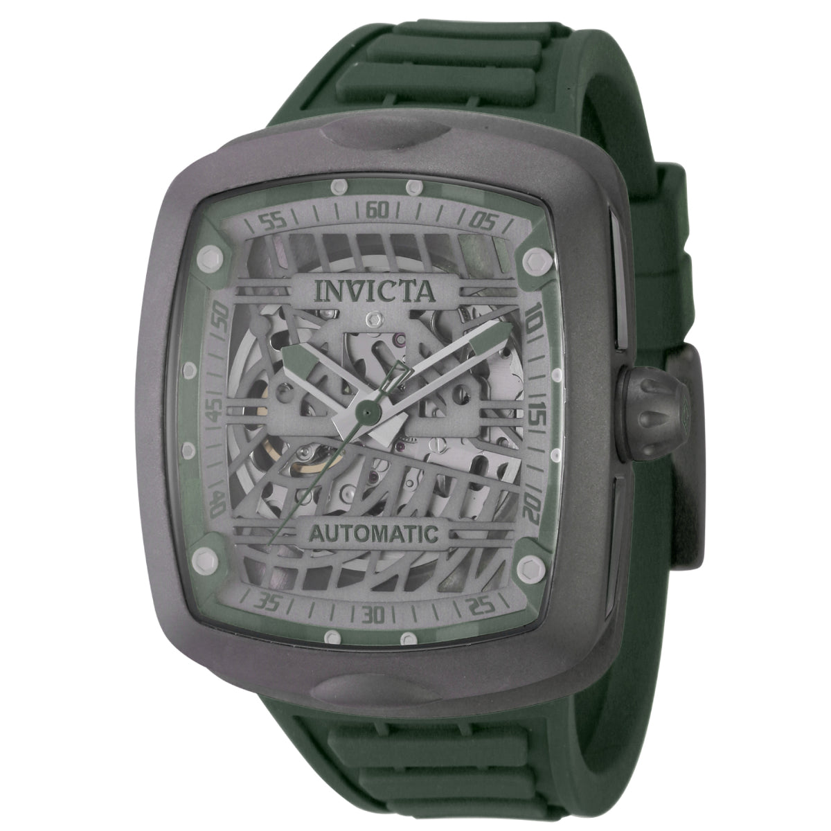 Invicta S1 Rally Skeleton Diablo Solid Titanium Automatic Men's Watch - 44mm. Dark Green (44213)