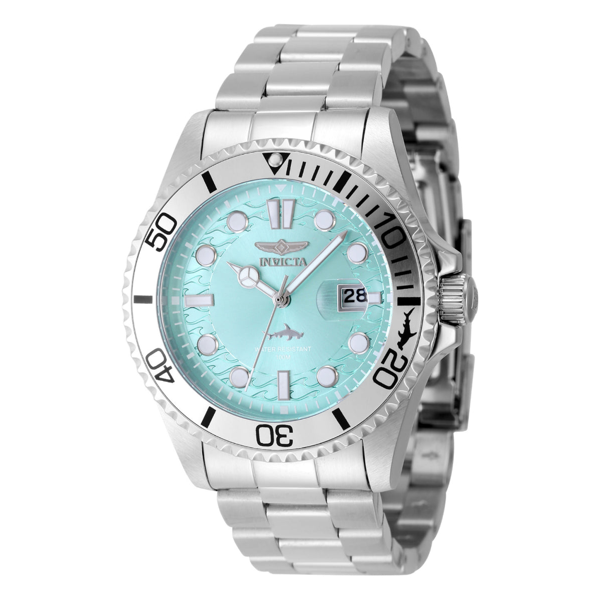 Invicta Turquoise Dial Stainless Steel Dive Watch Invicta Pro Diver Men main image 4