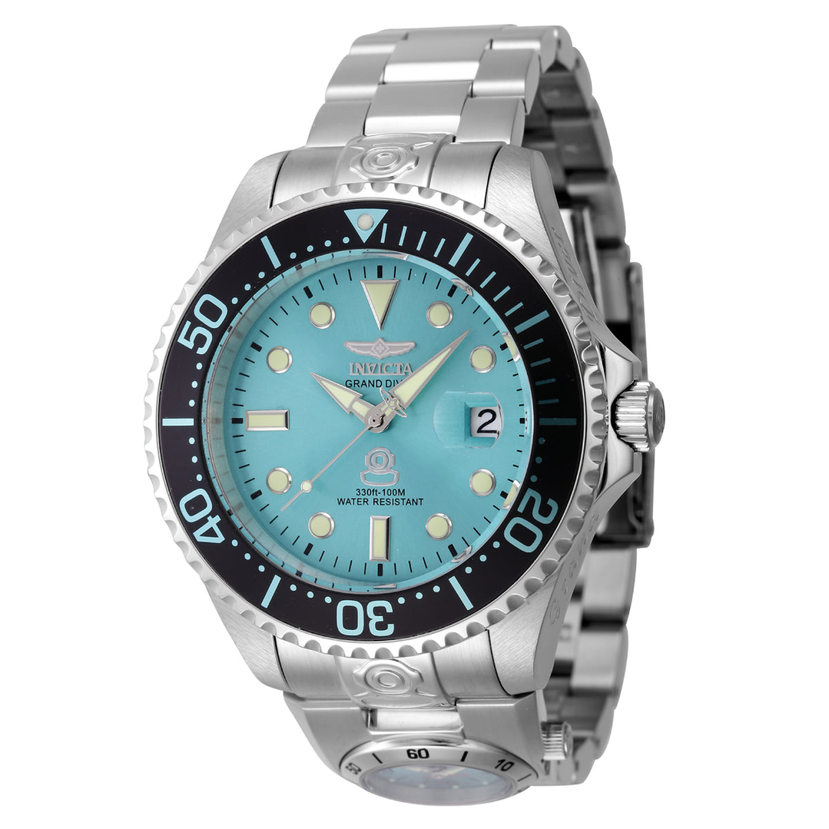 Invicta Dual Time Grand Diver Automatic Men's Watch - 47mm. Steel (45815)