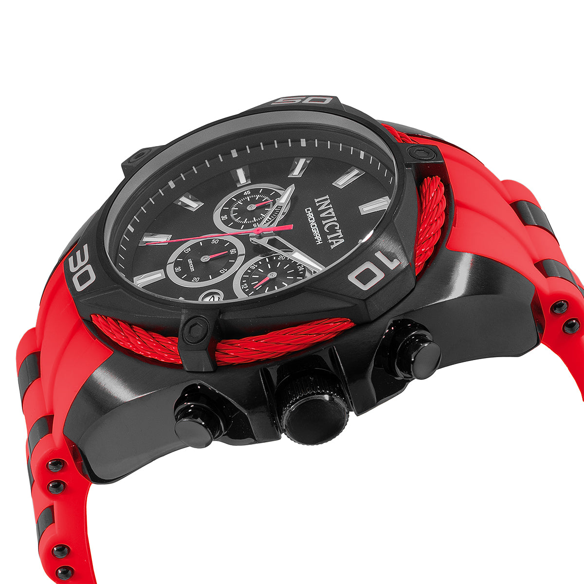 Invicta Bolt Vanguard Men's Watch - 50mm. Red. Black (46038)