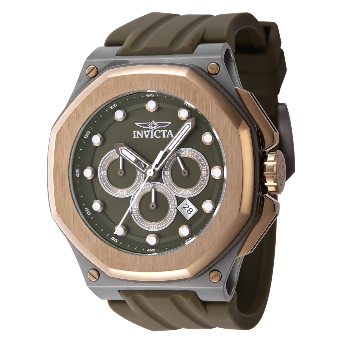 Open Box Invicta Akula Men's Watch - 50mm, Olive Green (AIC-46149)