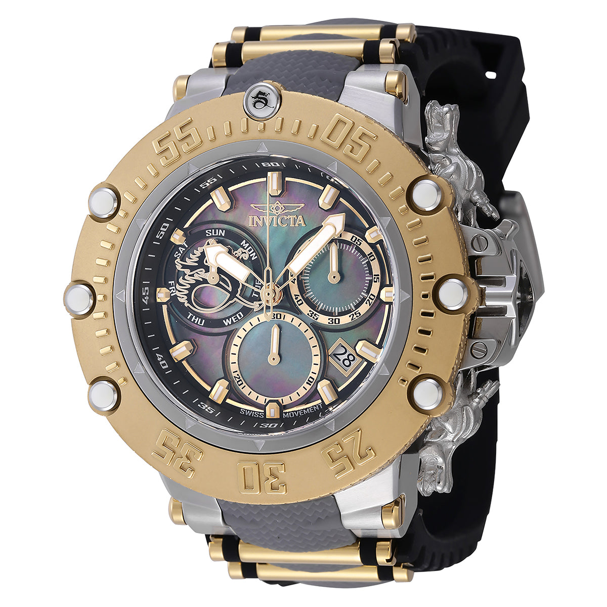 Invicta Subaqua Noma VII Swiss Ronda Z60 Caliber Men's Watch w/ Mother of Pearl Dial - 52mm, Grey, Black, Gold (46481)