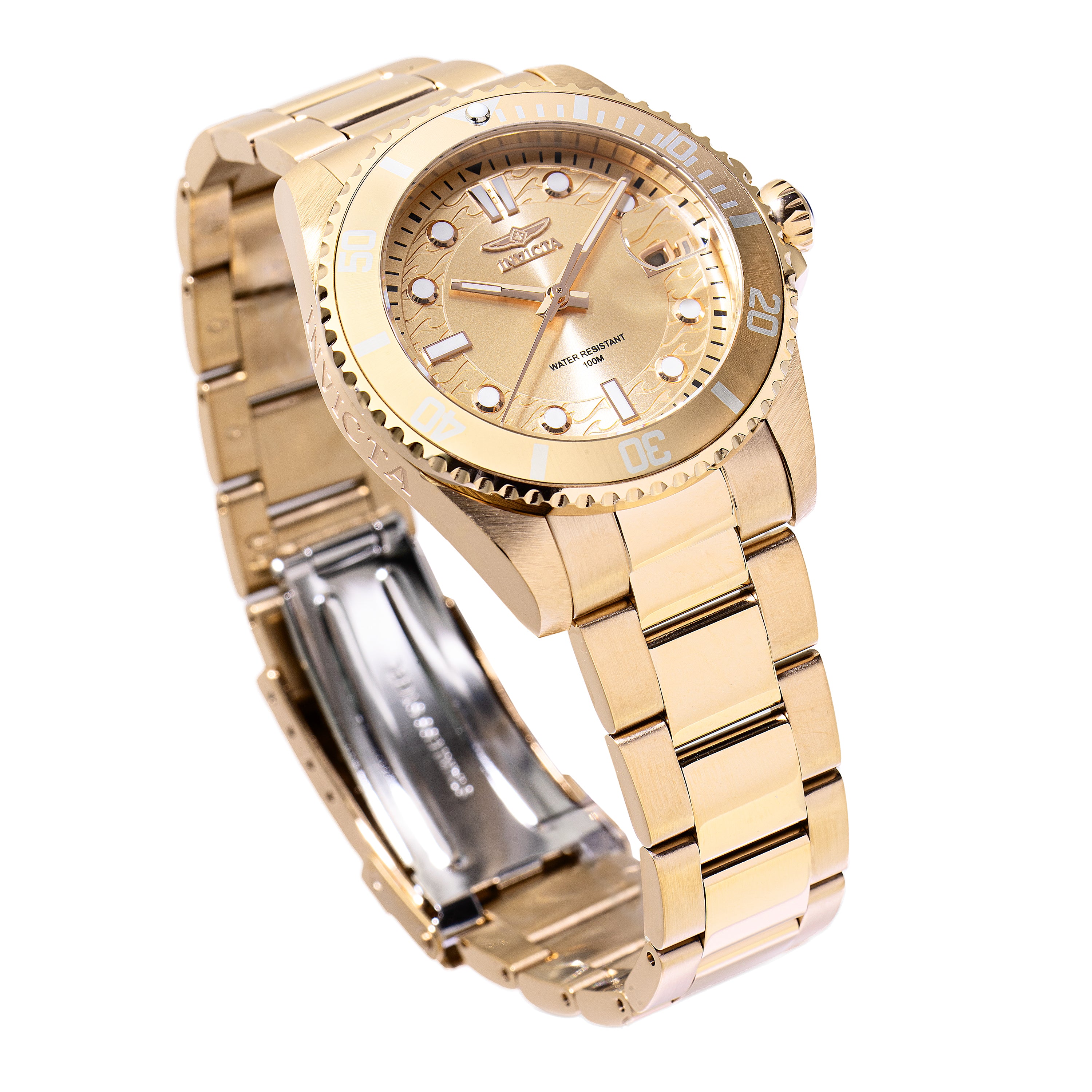 Invicta Pro Diver Unisex Watch - 38mm, Gold (46688)