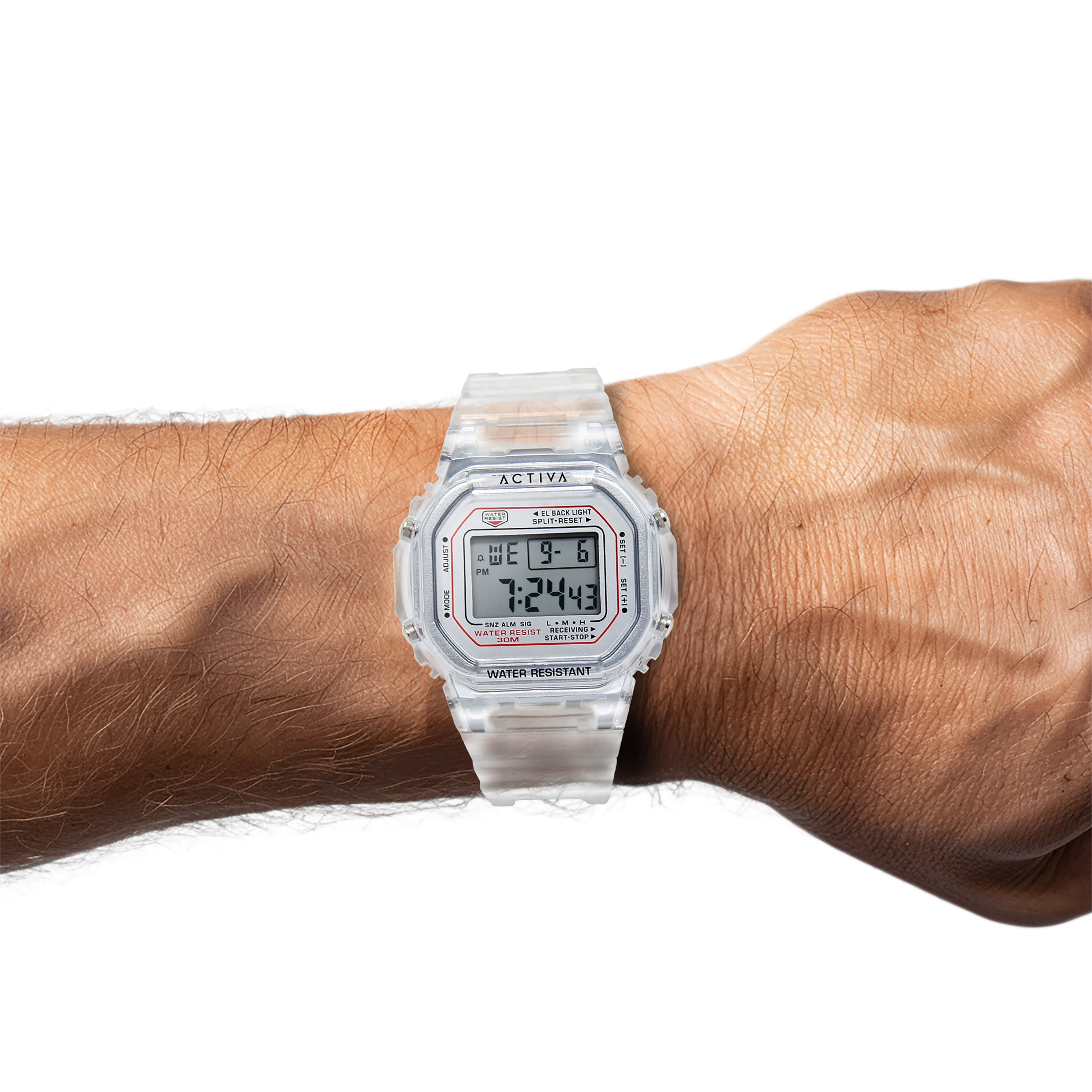 Activa Retro X Invicta Men's Digital Watch - 44.5mm. Transparent (ACW424-005)