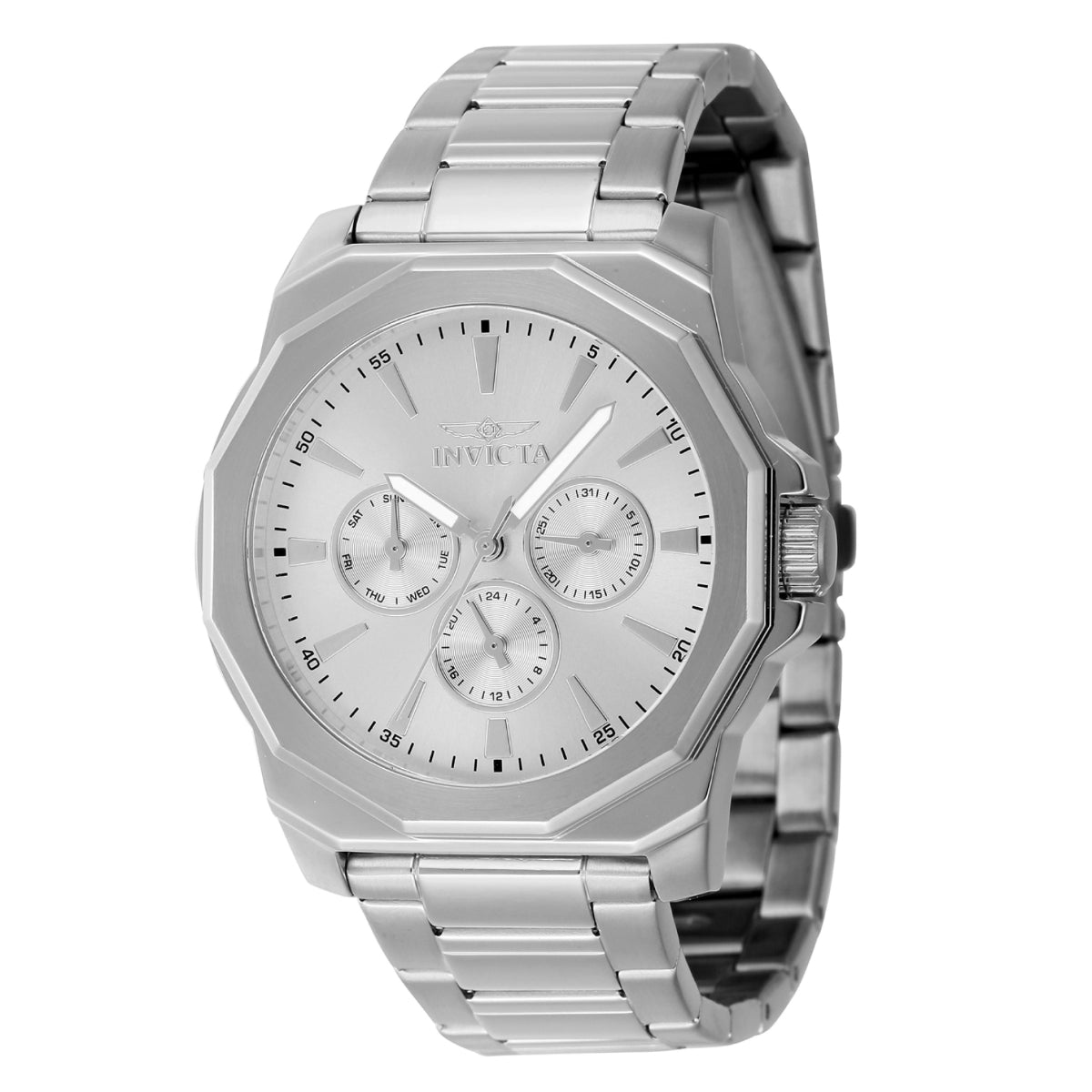 Invicta Men\'s 46843 Speedway Quartz Chronograph Silver Dial Watch オールシルバー 上品デザイン INVICTA Speedway 46843  main image 3