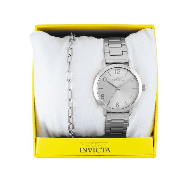 INVICTA Wildflower Women\'s Watch 34mm Silver & Paperclip Bracelet 47270 New $595 Invicta Women main image 4