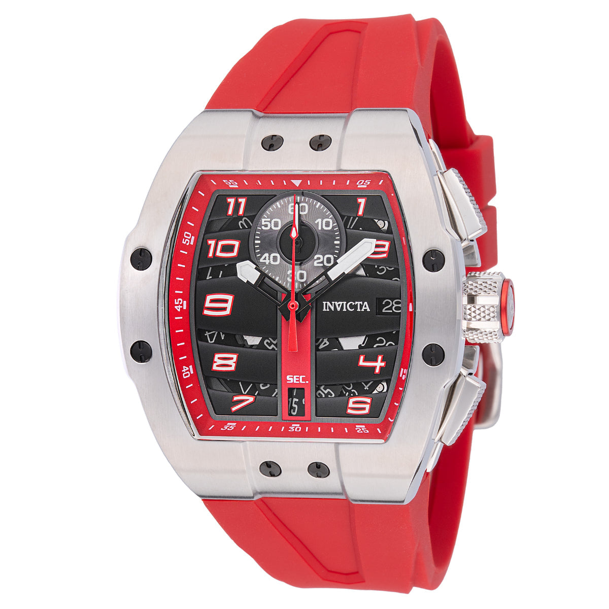 Open Box Invicta Invicta Racing Men's Watch - 44mm, Red (AIC-47367)