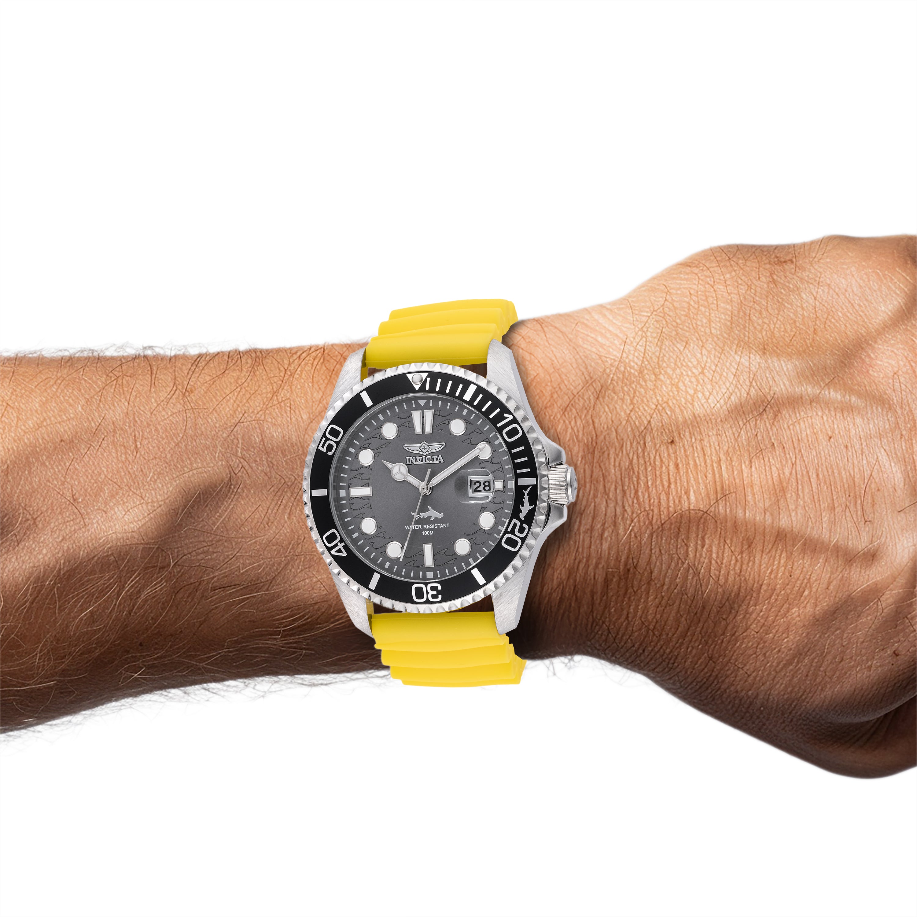 Invicta Pro Diver Shark Men's Watch - 43mm. Yellow (47163)