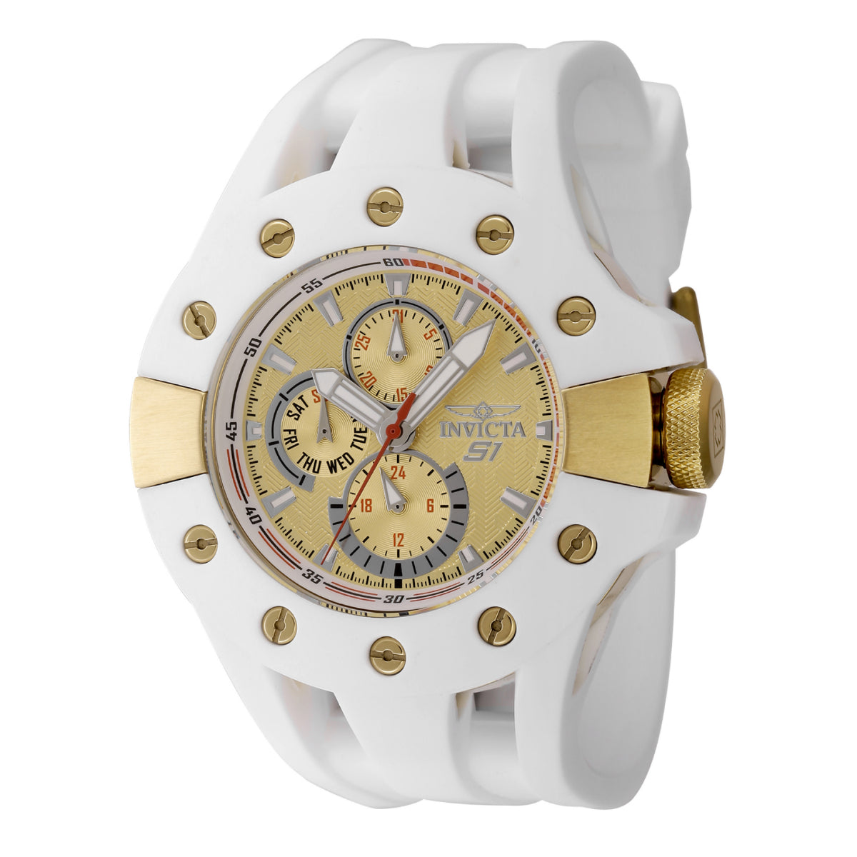 Invicta S1 Rally Splitter Men's Watch - 49mm. White (48127)