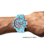 Invicta Venom Hydra Men's Watch - 52mm. Light Blue. Orange (48238)