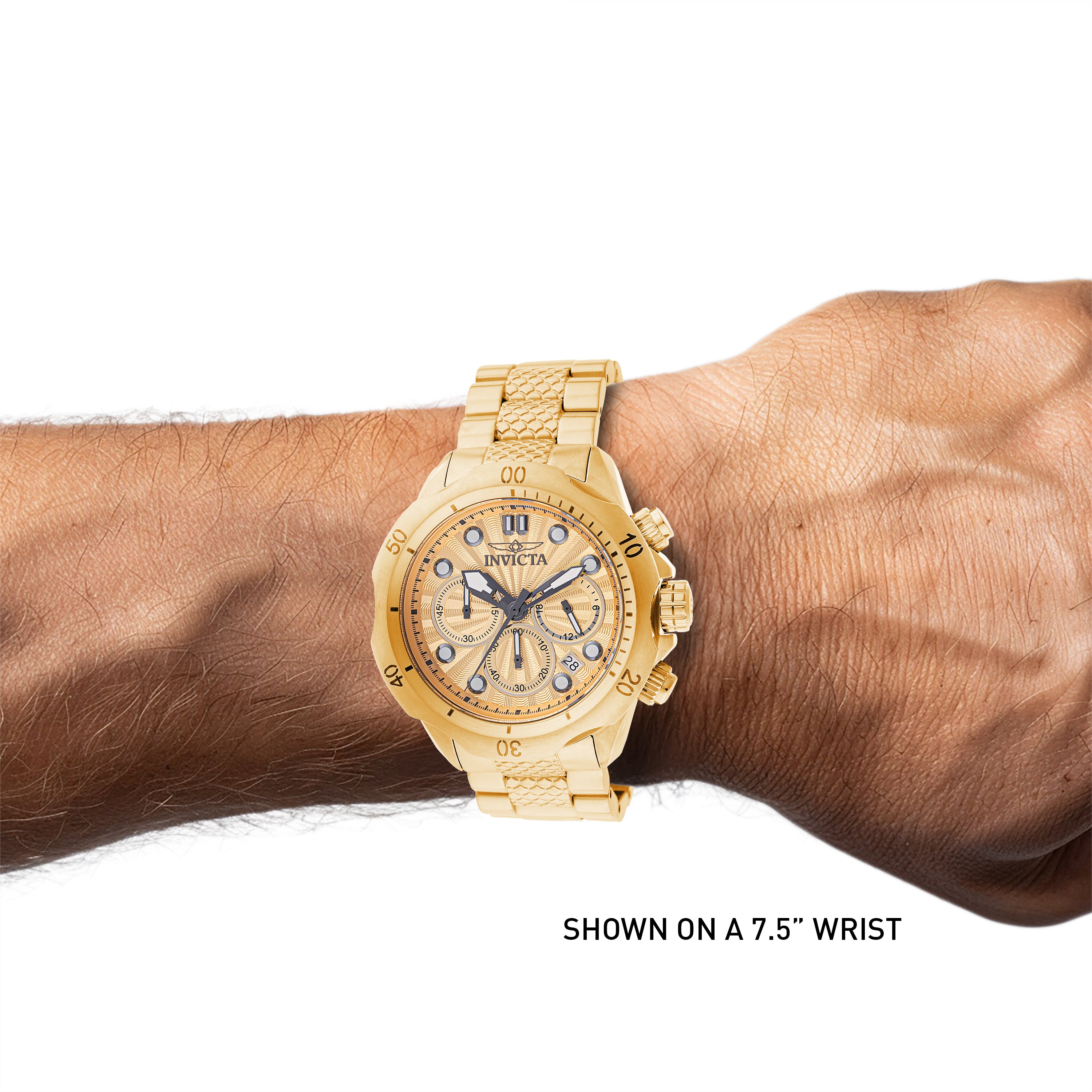 Invicta Venom Steelshed Men's Watch - 46mm. Gold (47753)