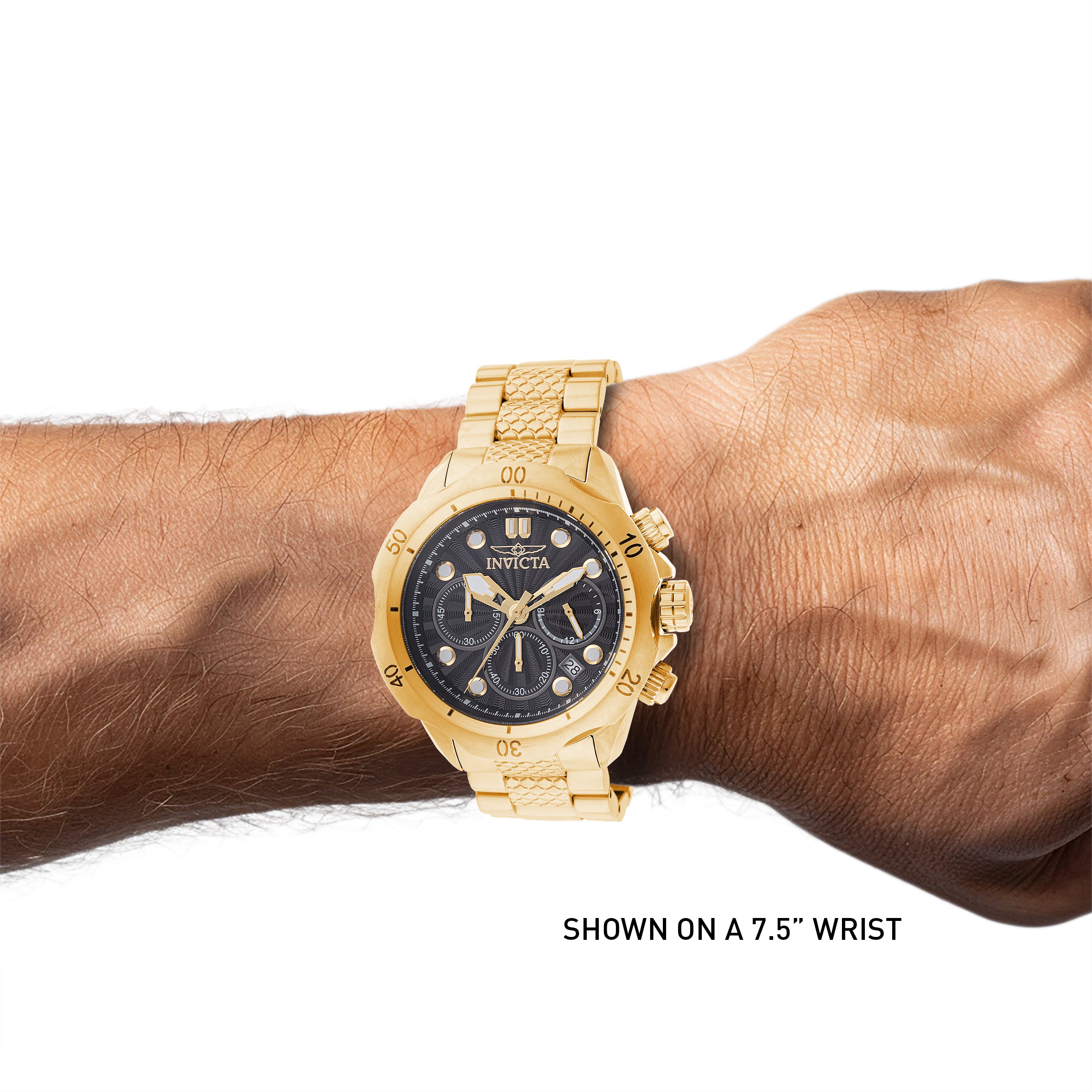 Invicta Venom Steelshed Men's Watch - 46mm. Gold (47754)