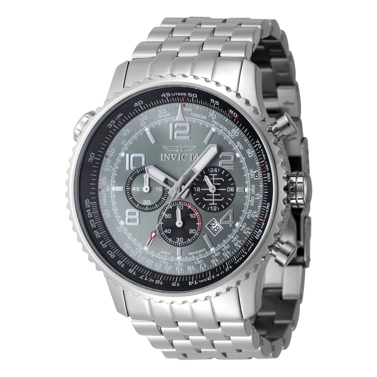 Invicta Aviator Vorticity Men's Watch - 49.5mm, Steel (48225)