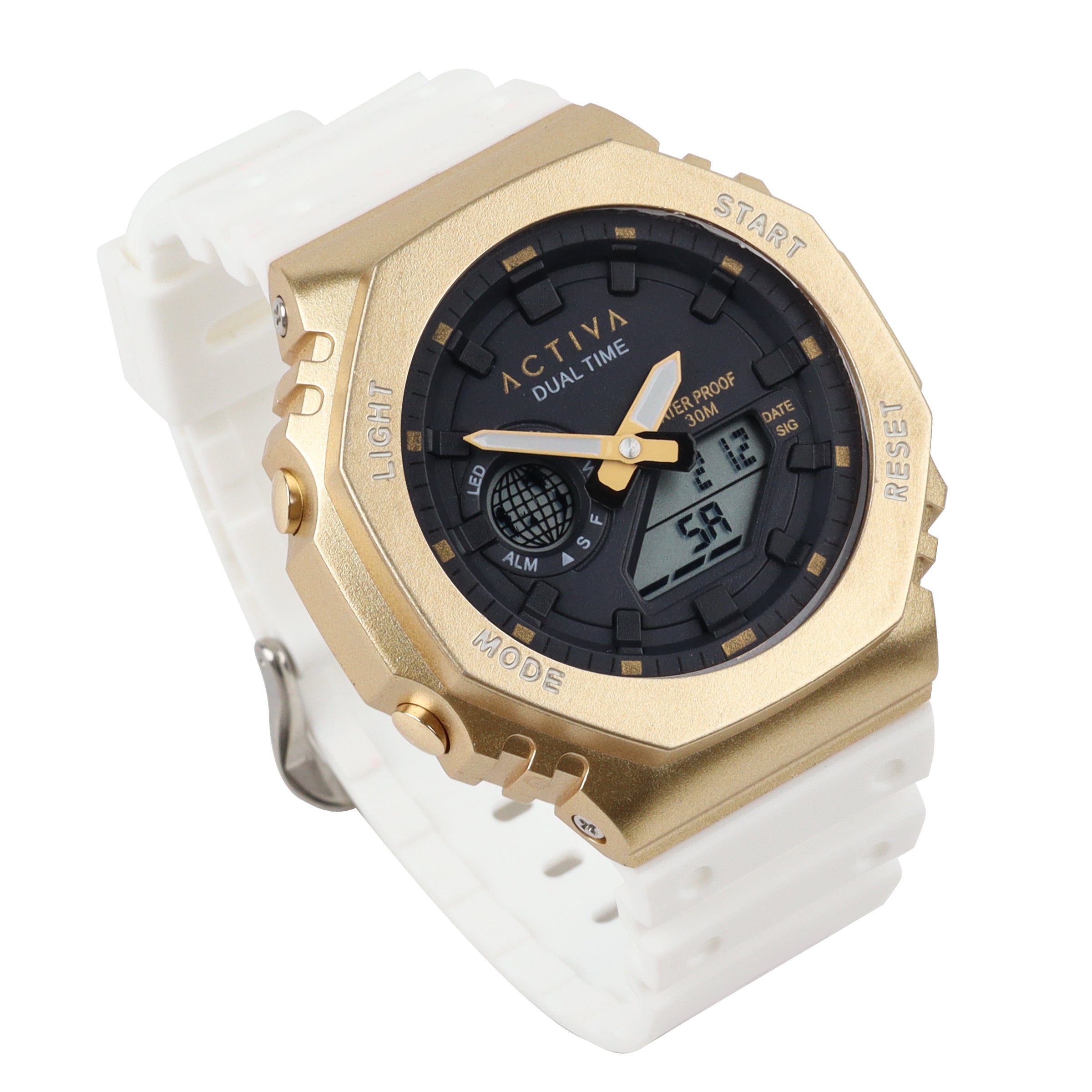 Activa Recon X Invicta Digital Unisex Watch - 45.5mm, White (ACW423-009)