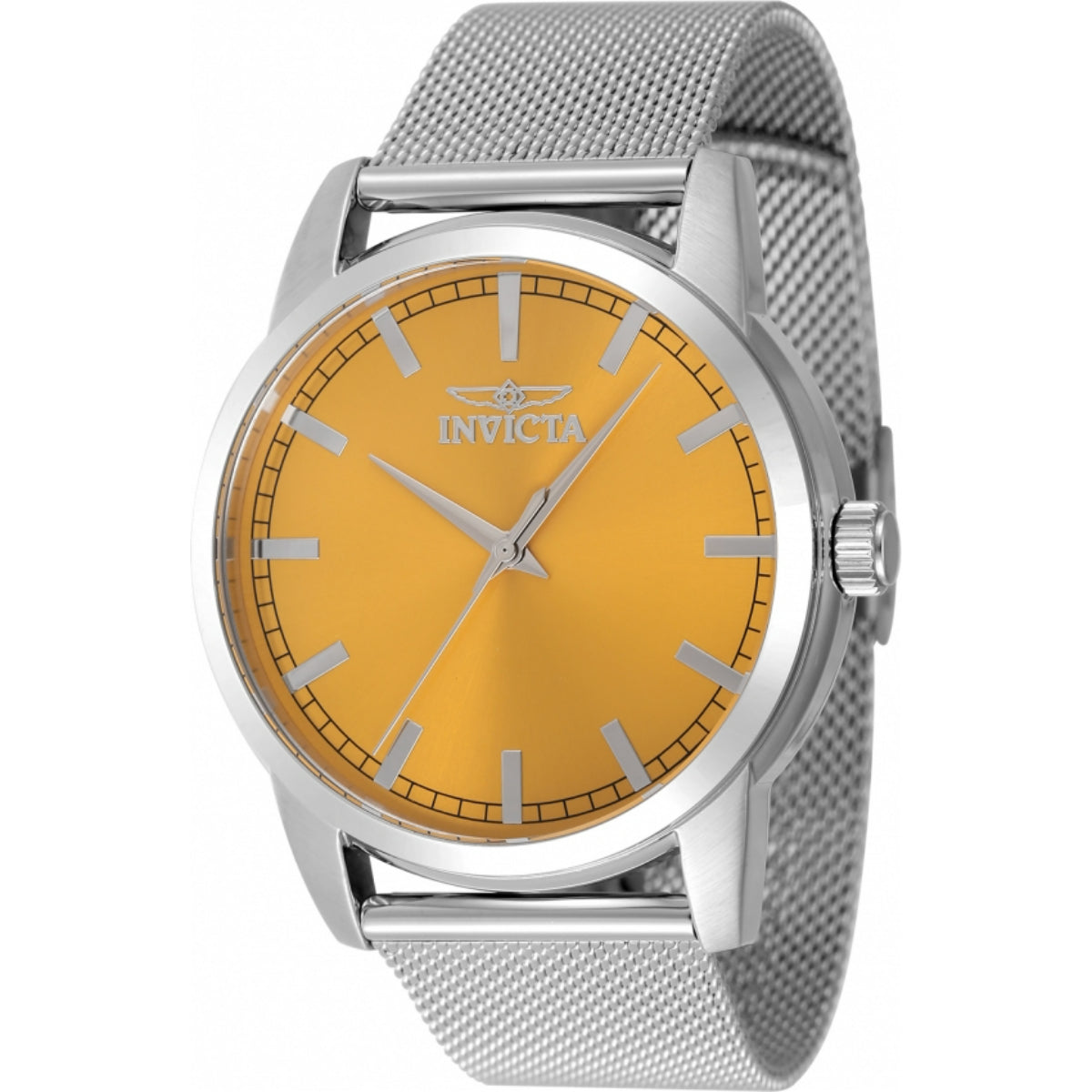 Invicta Men's 48506 Celestial Quartz 3 Hand Yellow Dial Watch (ZG-48506)