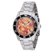 Invicta Men's 48569 Pro Diver Quartz 3 Hand Camouflage, Orange Dial Watch (ZG-48569)