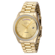 Invicta Elite Diamond 0.30 Carat Diamond Unisex Watch - 38mm, Gold (48764)