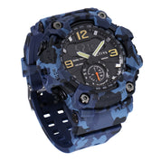 Activa X Invicta BlackOps Digital Men's Watch - 56mm. Camouflage, Blue (ACW1637-003)