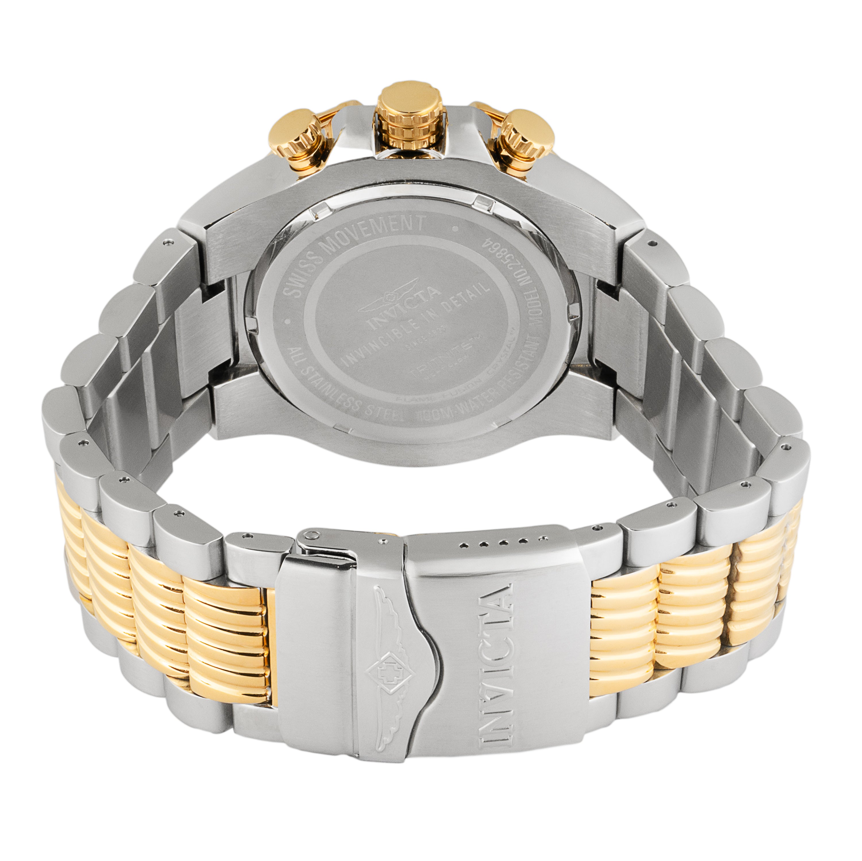 Invicta Bolt Vextrum Vextrum Swiss Ronda Z60 Caliber Men's Watch - 51mm, Steel, Gold (25864)