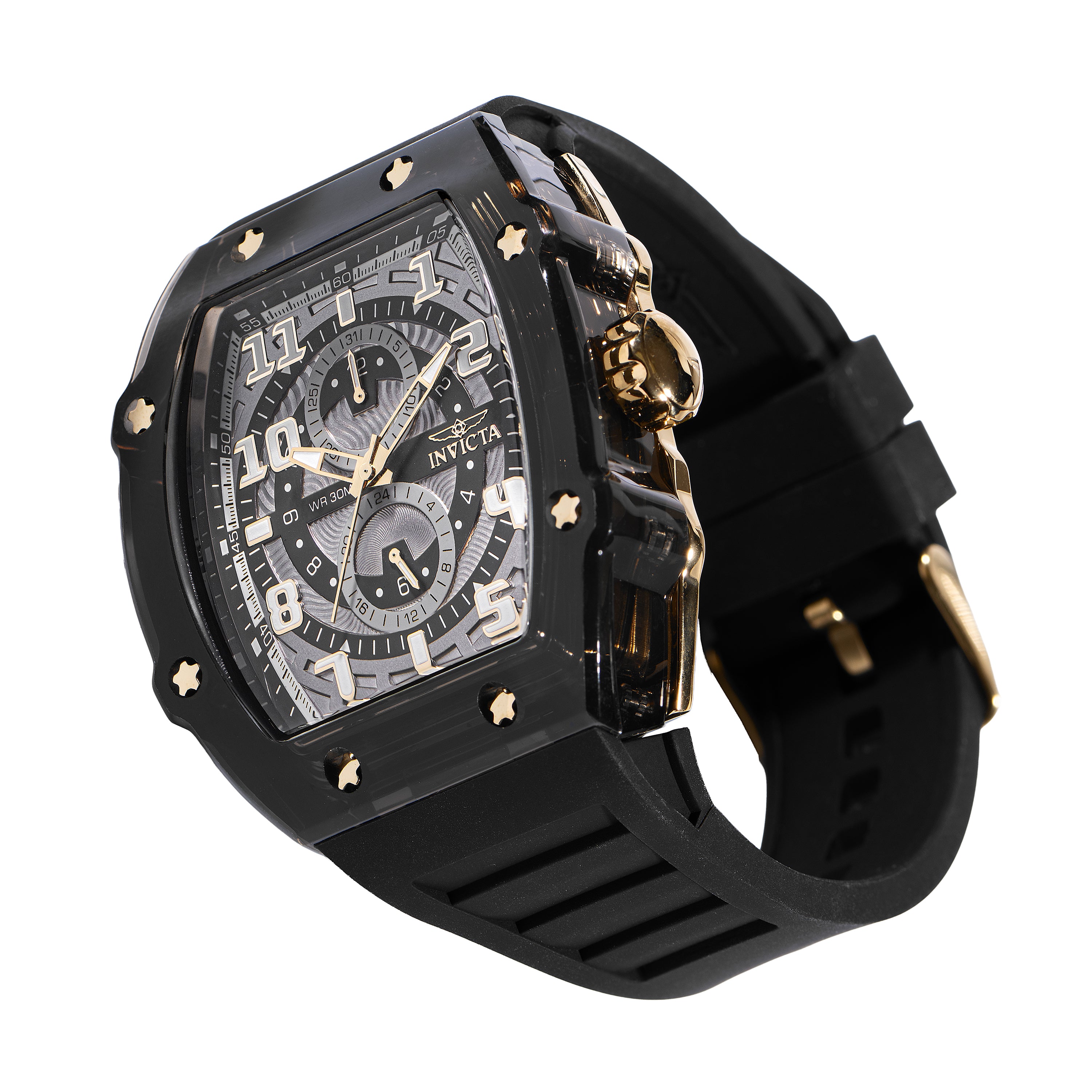 Invicta Racing Cyclone Men's Watch - 48.5mm, Black (48715)