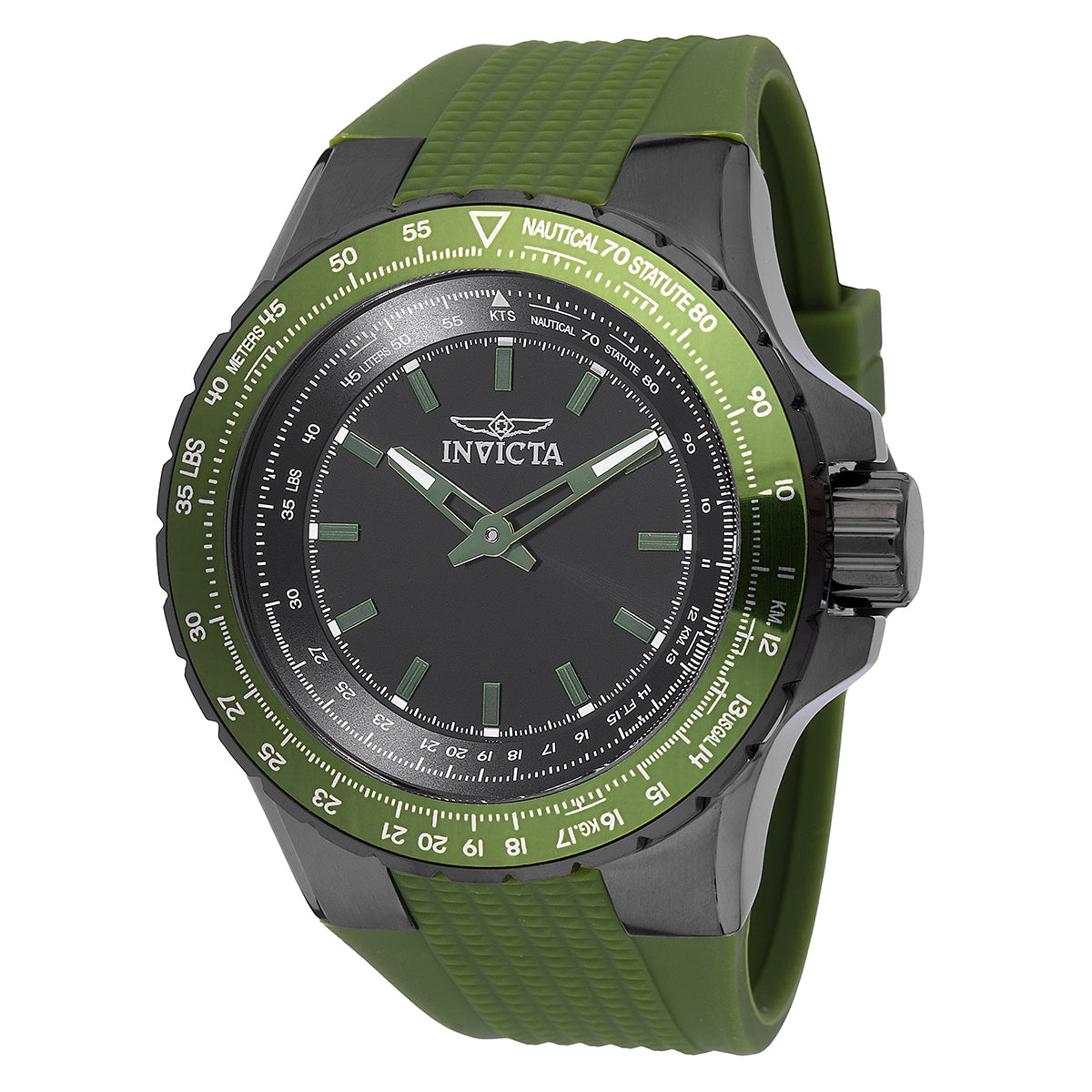 Invicta Aviator Command Deck Men's Watch - 50mm. Green (49664)