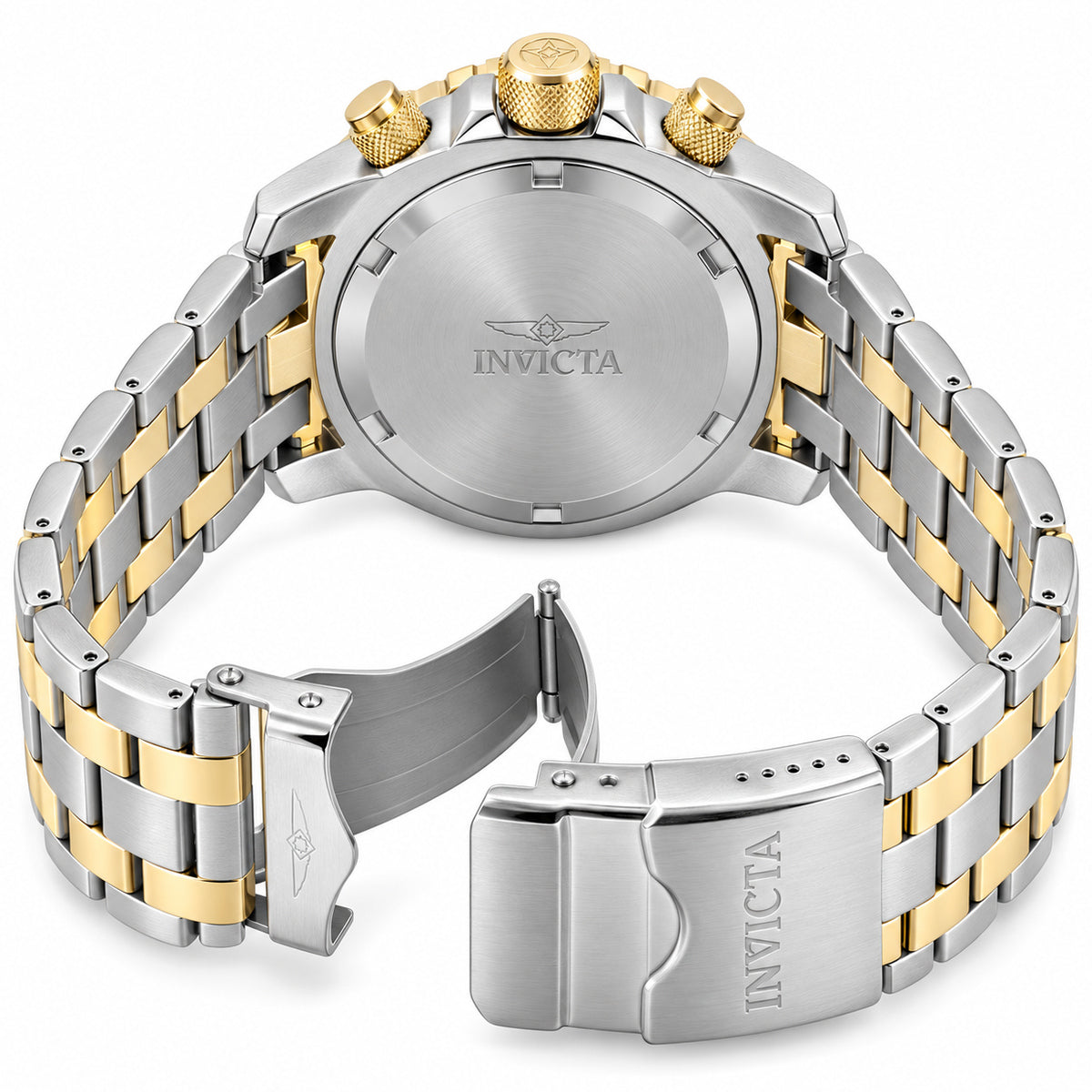 Invicta Pro Diver SCUBA Men's Watch w/ Abalone Dial - 51mm. Gold. Steel (49852)