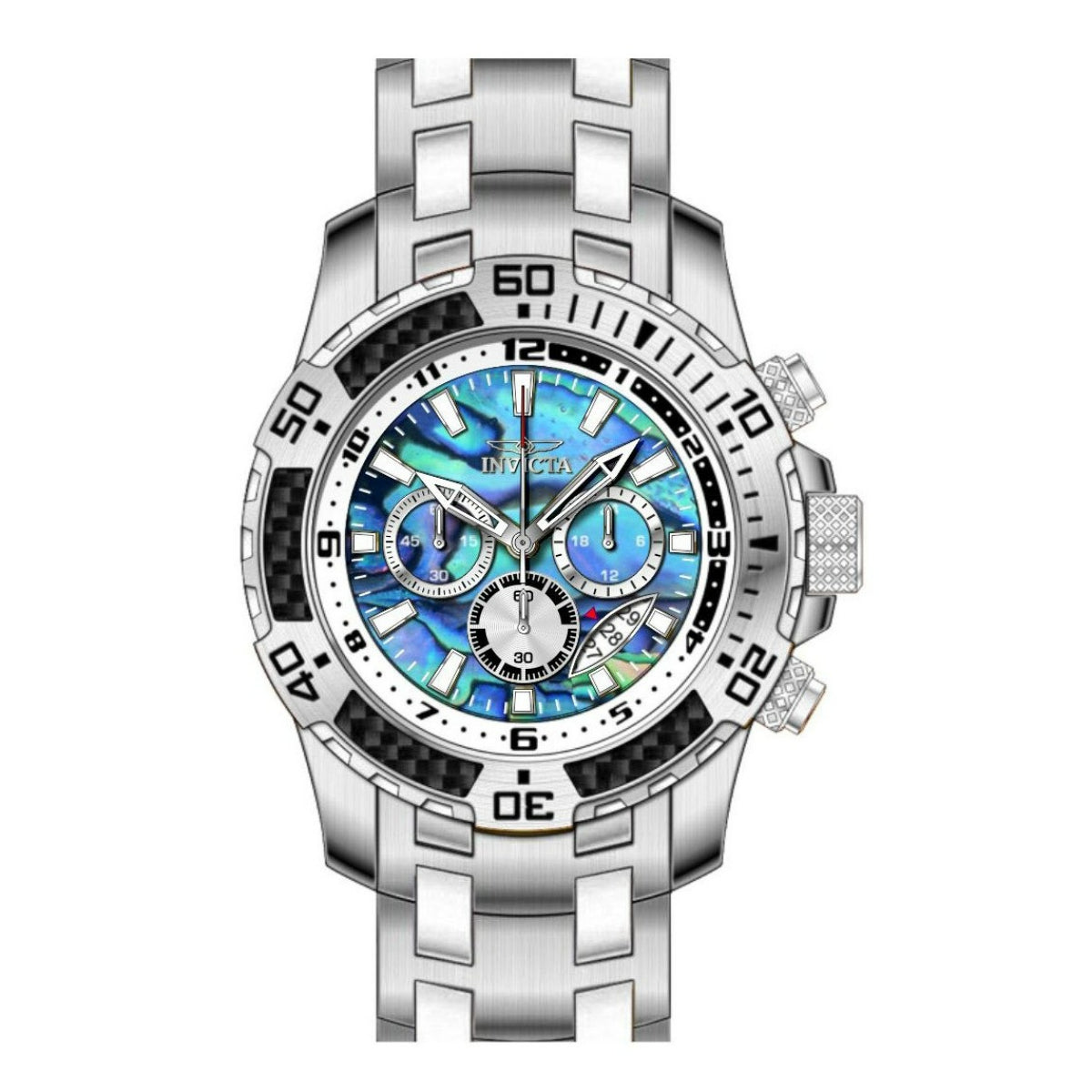 Invicta Pro Diver SCUBA Men's Watch w/ Abalone Dial - 51mm, Steel (ZG-49855)