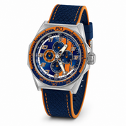 Invicta Racing Veloze Men's Watch - 50mm, Orange, Blue (50045)