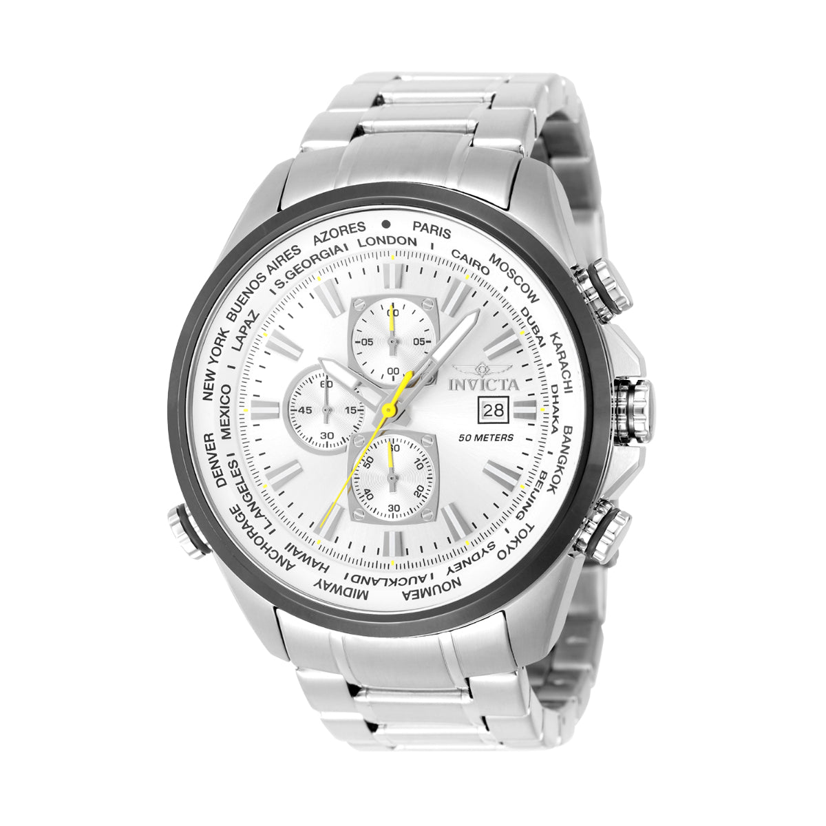Open Box Invicta Aviator Men's Watch - 50mm, Steel (AIC-50499)