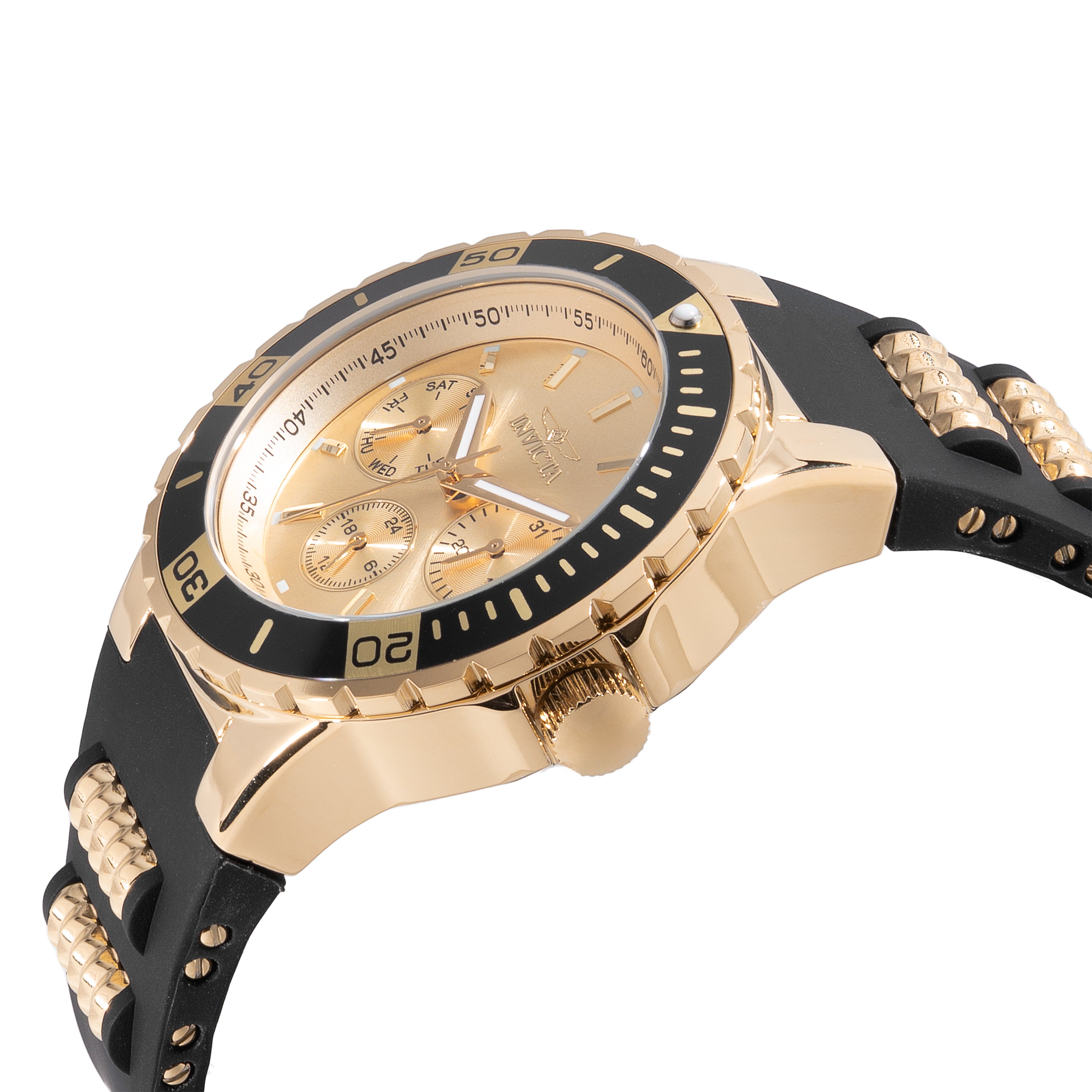 Invicta Aviator Unisex Watch - 38mm. Black. Gold (49892)