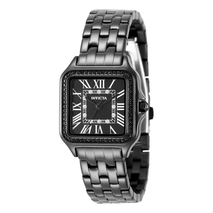 Working Invicta Flame Fusion Crystal Ladies Wrist Watch Square 33mm Black Runs‎ Invicta Women Square Wristwatches for sale | eBay main image 2