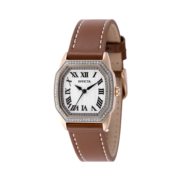 Invicta Unisex Watch 9444 Quartz White Dial Brown Leather Band 35mm Invicta | Accessories | New Invicta Iforce Mens Quartz 48mm  main image 2