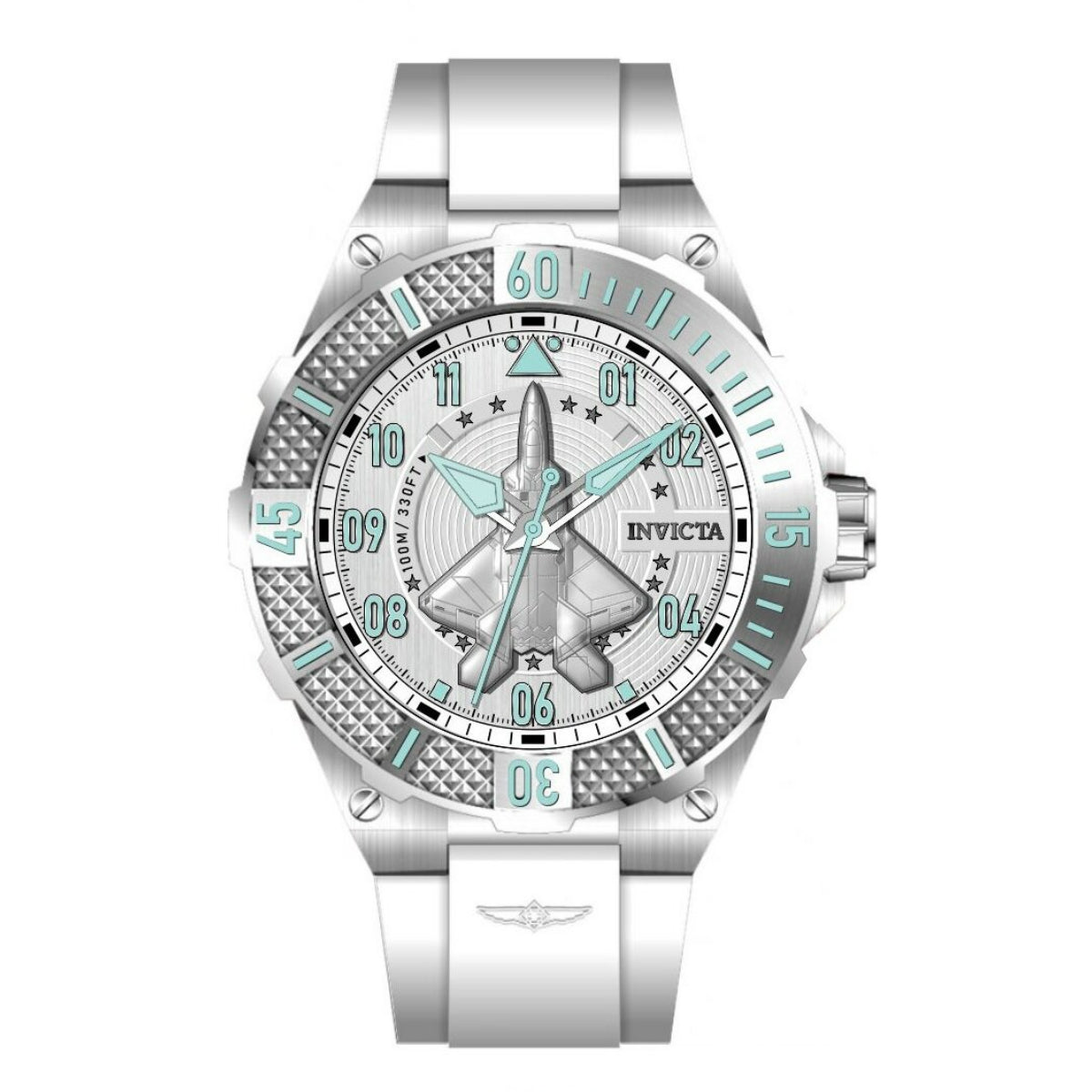 Invicta Aviator Alacer Men's Watch - 50mm, White (50667)