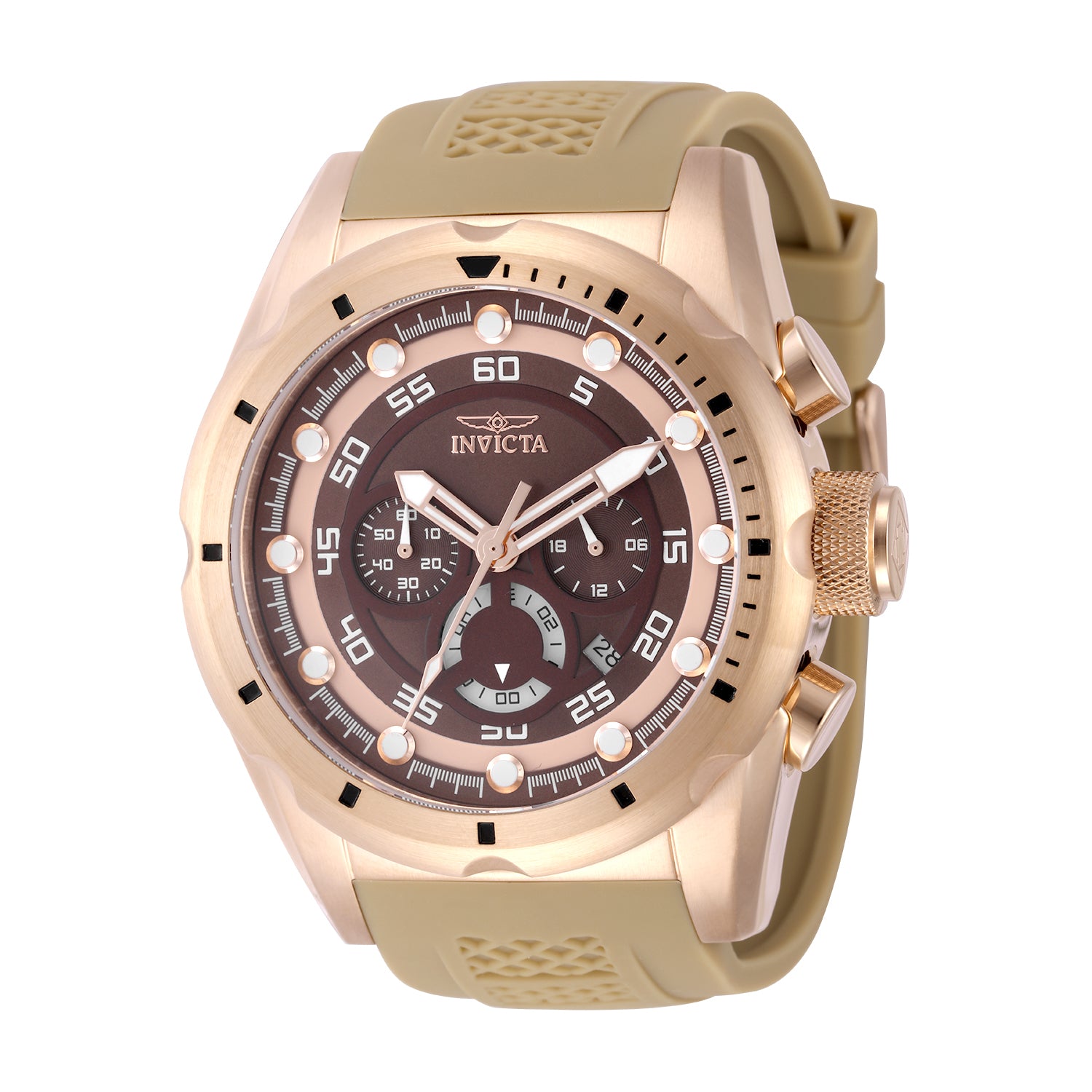 Invicta Speedway Accelix Men's Watch - 50mm, Brown (50683)