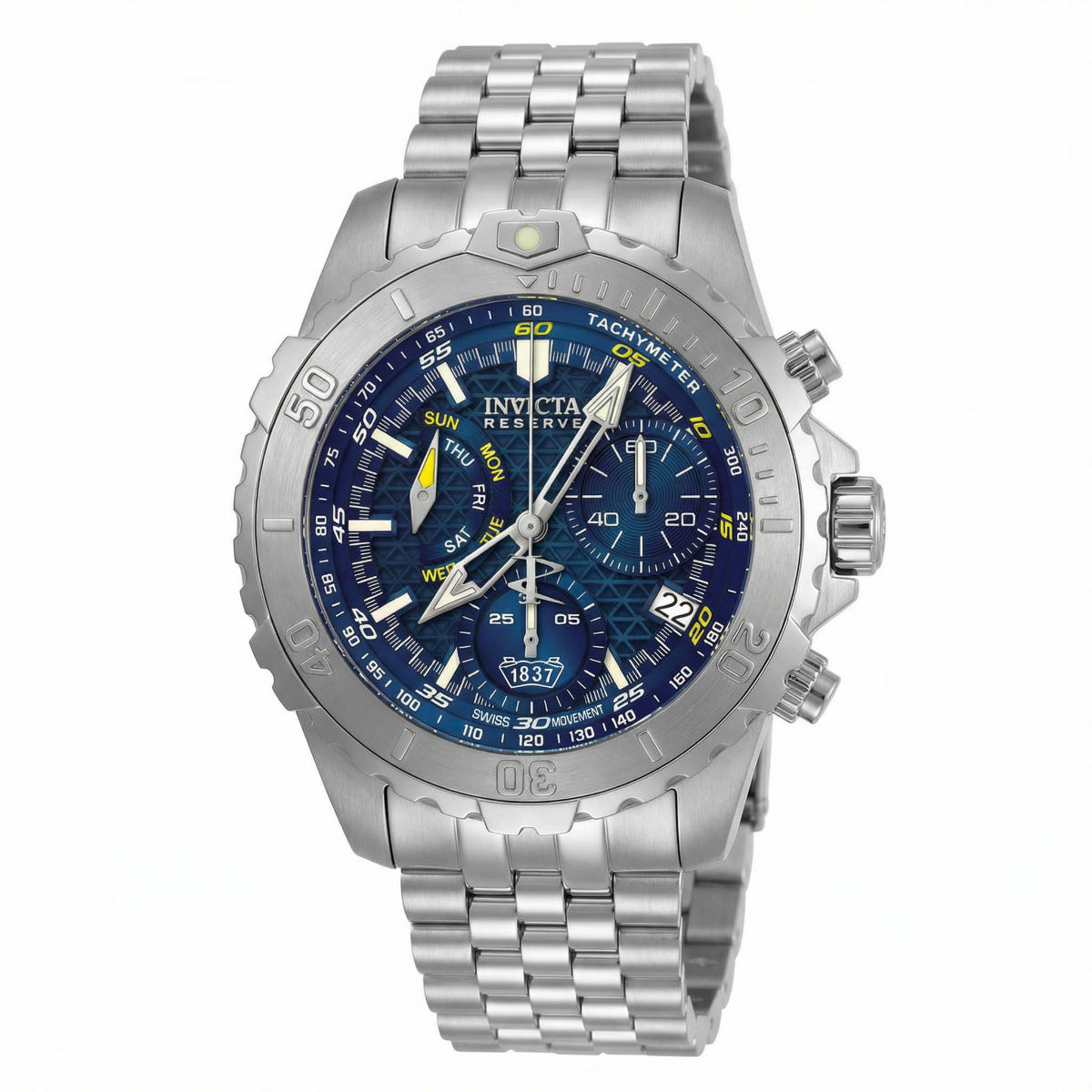 Invicta Reserve Goldrift Swiss Ronda Z60 Caliber Men's Watch - 47mm, Steel (50992)