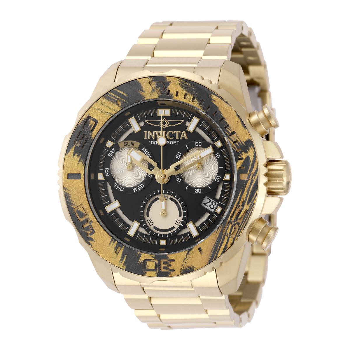 Invicta Carbon Hawk Zorvik Ronda Z60 Caliber Men's Watch - 48mm, Gold (51078)