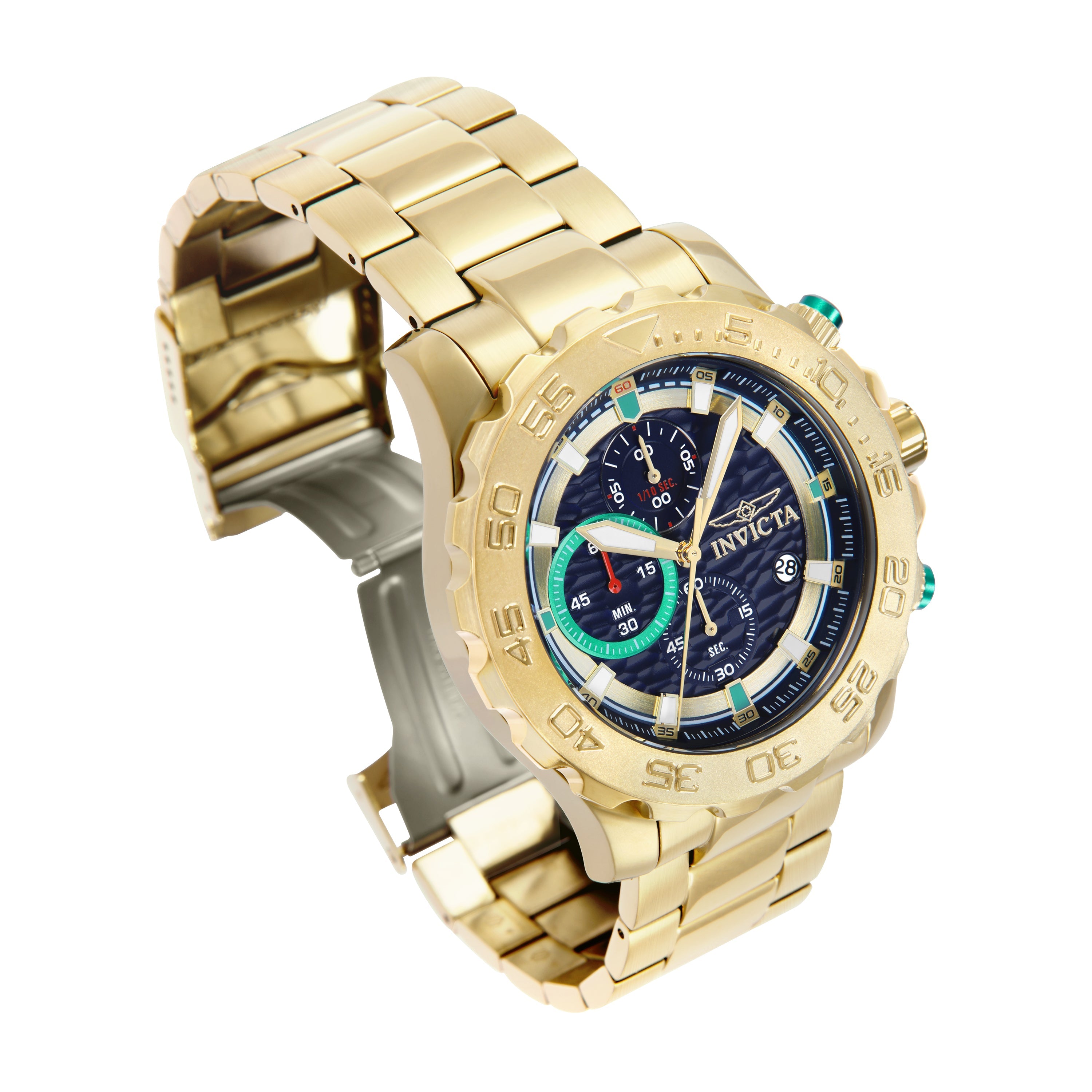 Open Box Invicta Pro Diver Men's Watch - 54mm, Gold (AIC-50249)