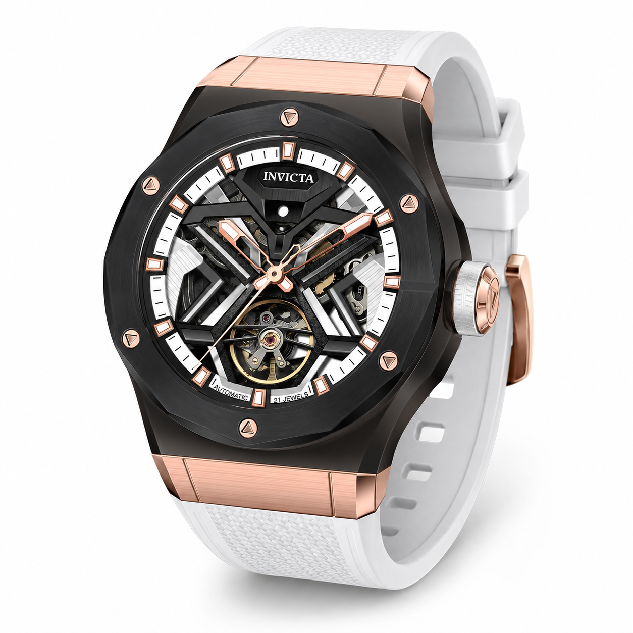 Invicta Celestial Automatic Men's Watch - 45mm, White with Interchangeable Strap (70112)